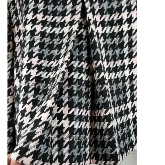 Nygard Collection Wool Blend Houndstooth Black/Pink/Cream Women's Jacket 14 - Picture 5 of 11